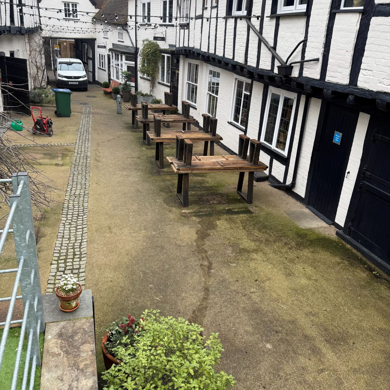 Commercial surface before cleaning