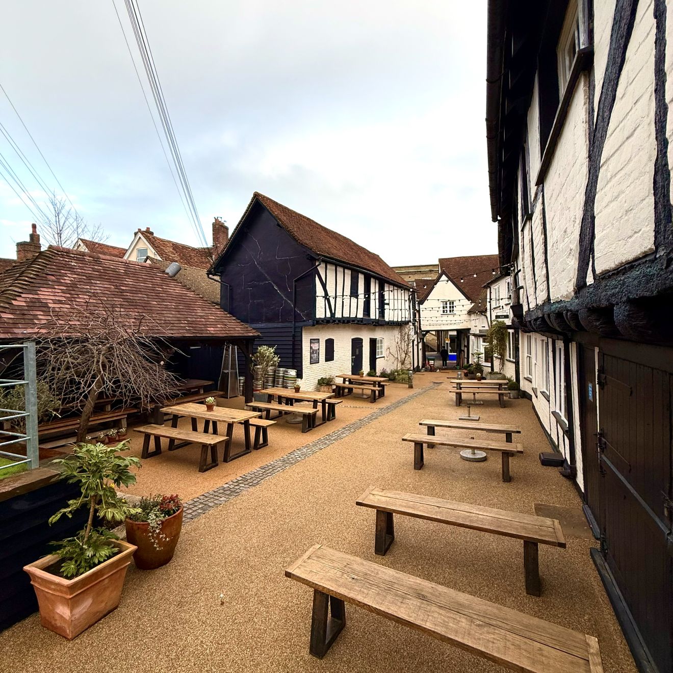 Commercial surface after jet washing