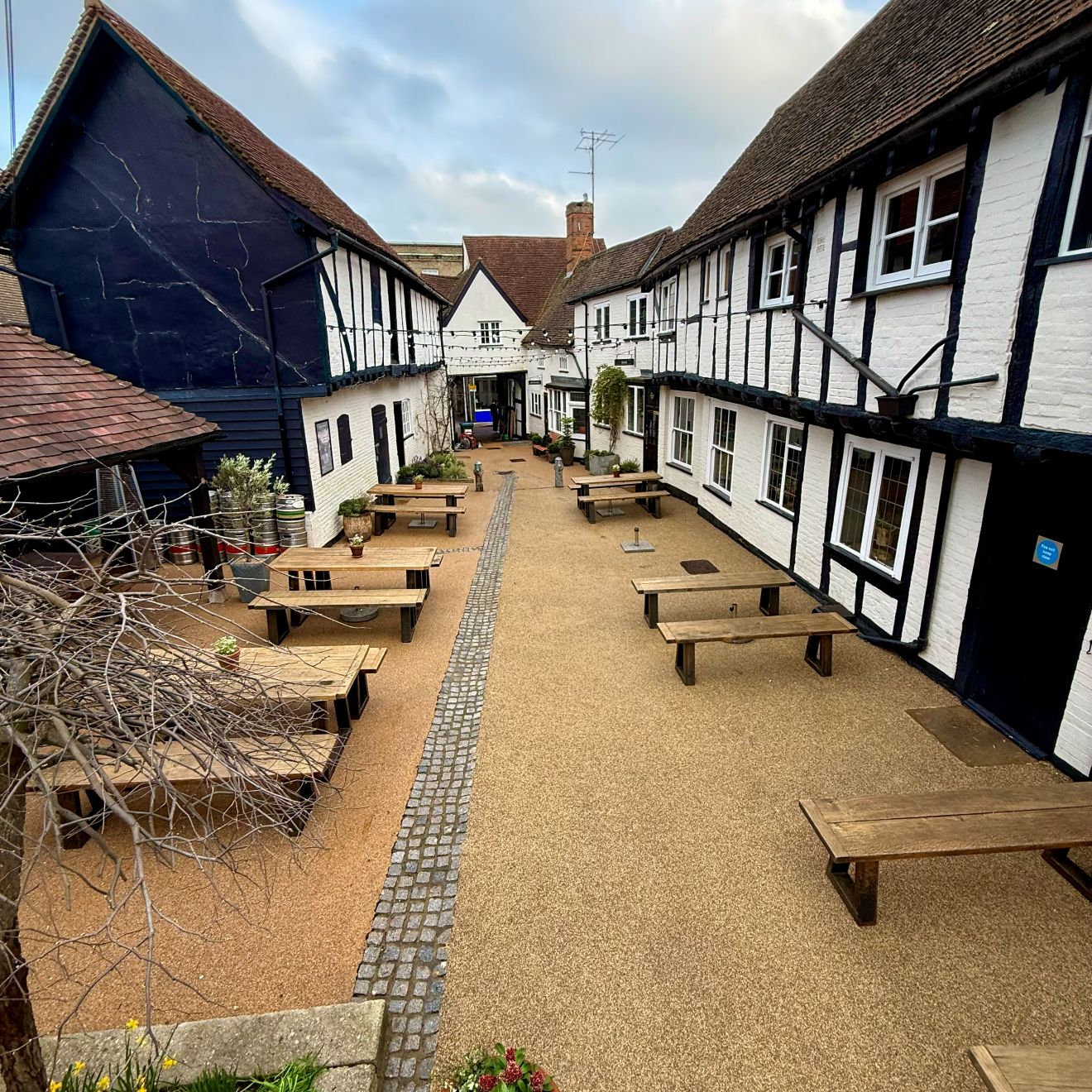 Commercial premises after jet washing