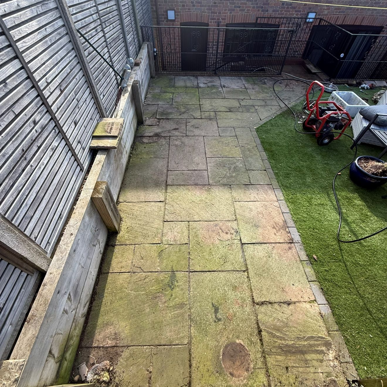 Before professional jet washing by JS Jets